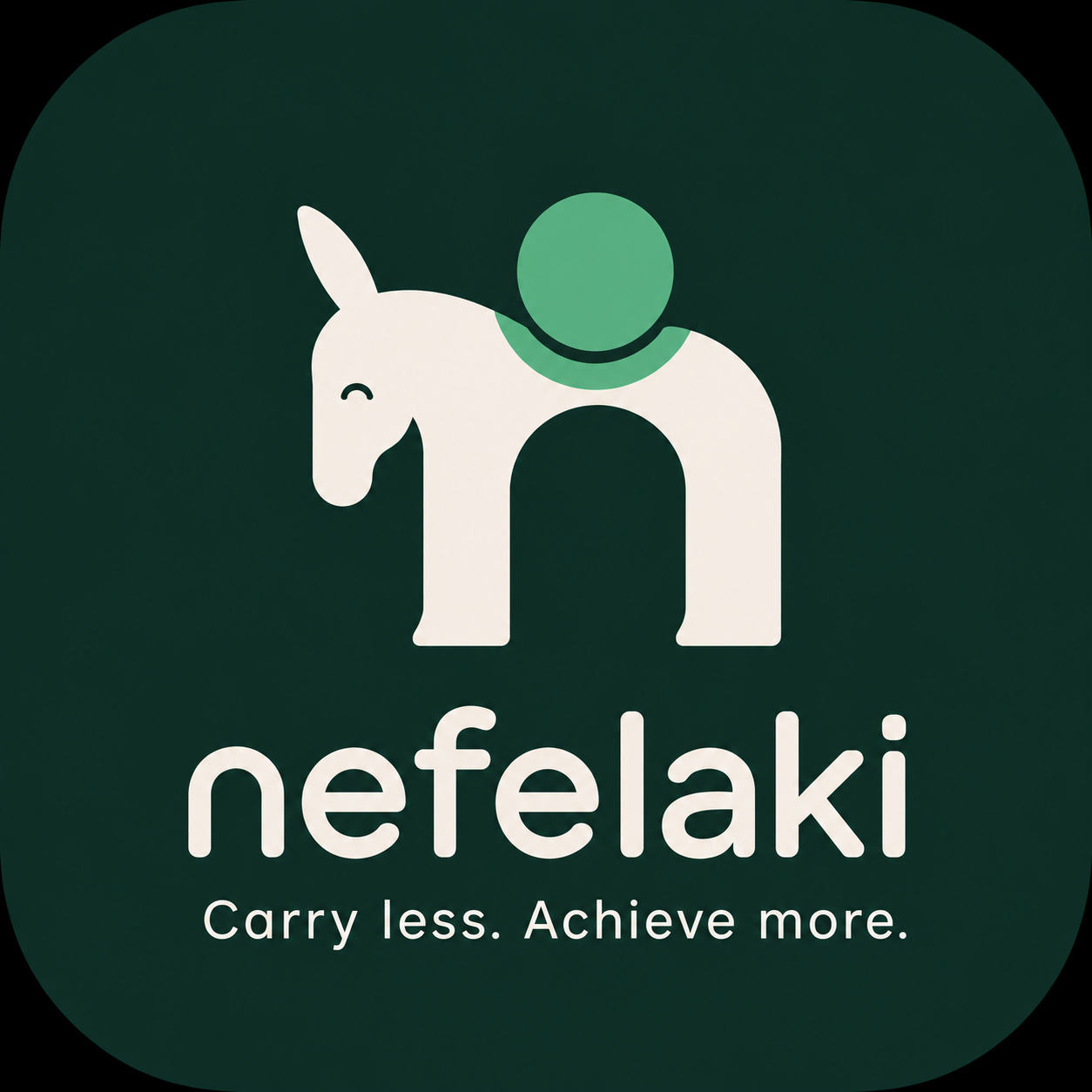 Nefelaki — Carry less. Achieve more.